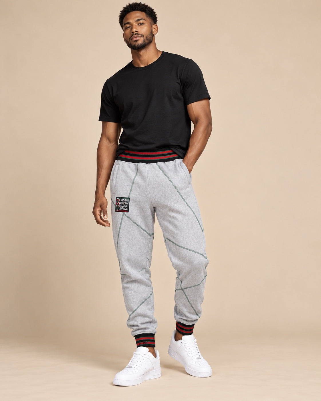 FTP Original 92 Frankenstein Stitched Sweatpants MDH.Grey / Green