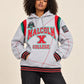 30th Anniversary FTP Malcolm X  Frankenstein Stitched Hoodie MDH.Grey / Red