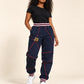 AACA Original '92 "Frankenstein" Stitched Sweatpants Navy/Red