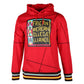 AACA Original 92 Frankenstein Stitched Hoodie Red/Black Frankenstein Hoodie white background product image