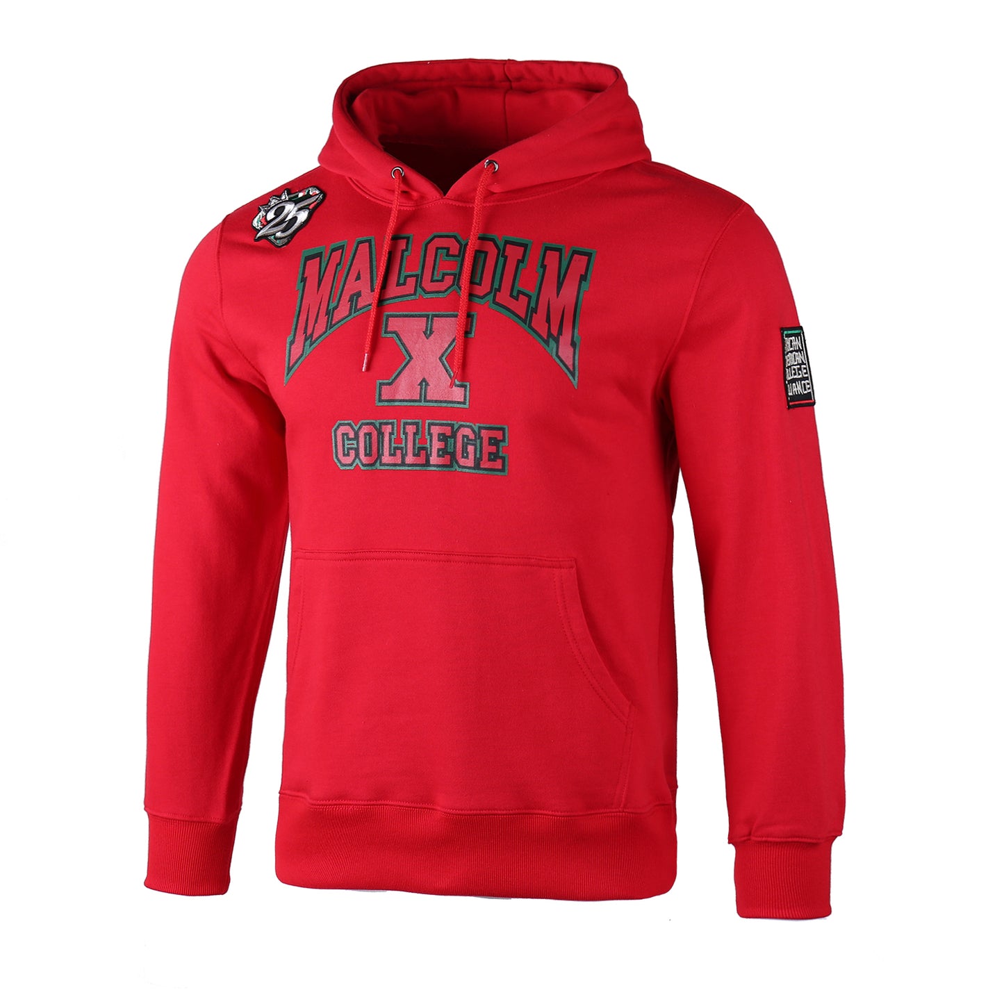 AACA Malcolm College Hoodie | Red | Ultra-Soft Fleece Pullover, Slim Fit