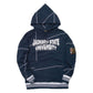 Jackson State 93 Frankenstein Hoodie Navy/White Jackson State University Frankenstein Hoodie white background product image