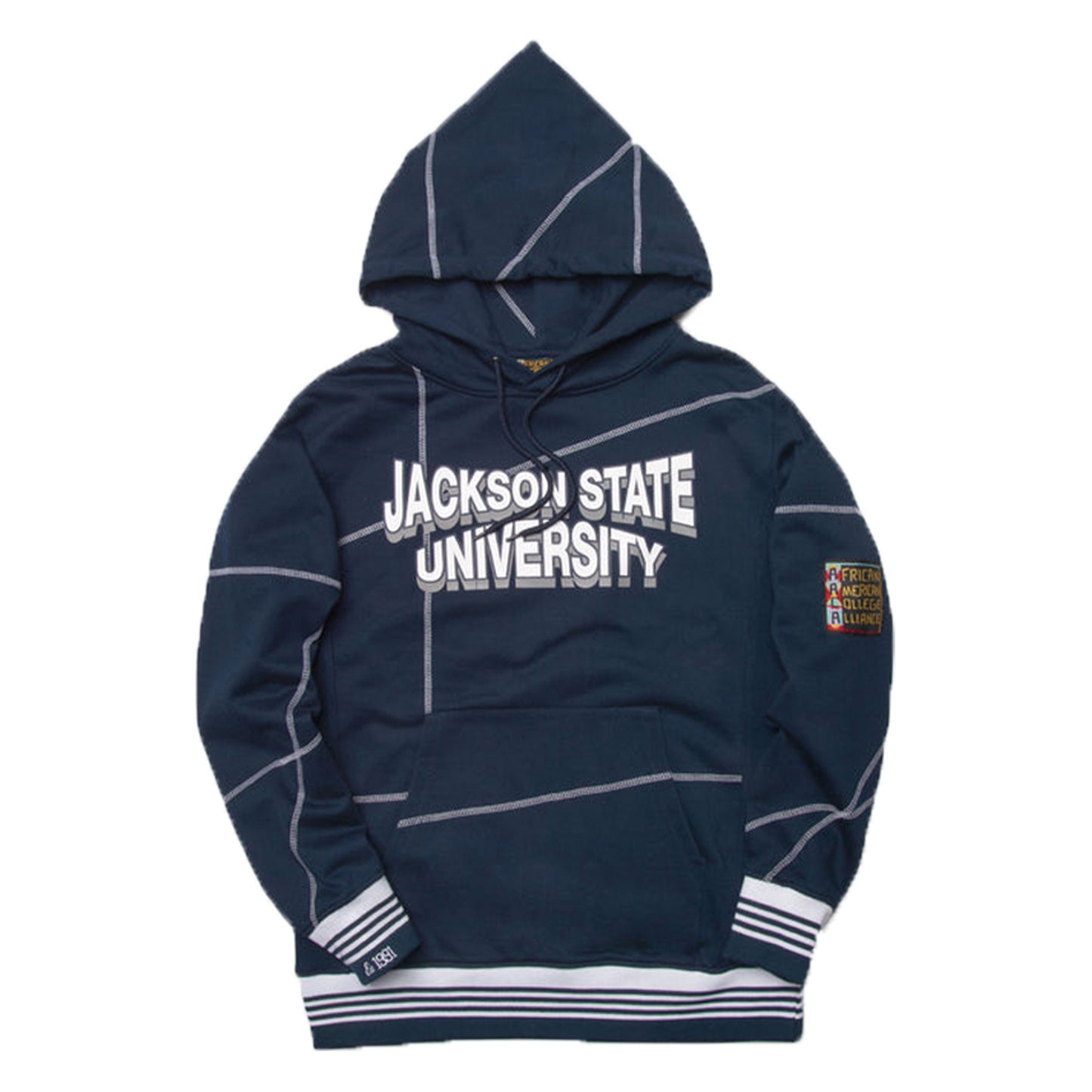 Jackson State 93 Frankenstein Hoodie Navy/White