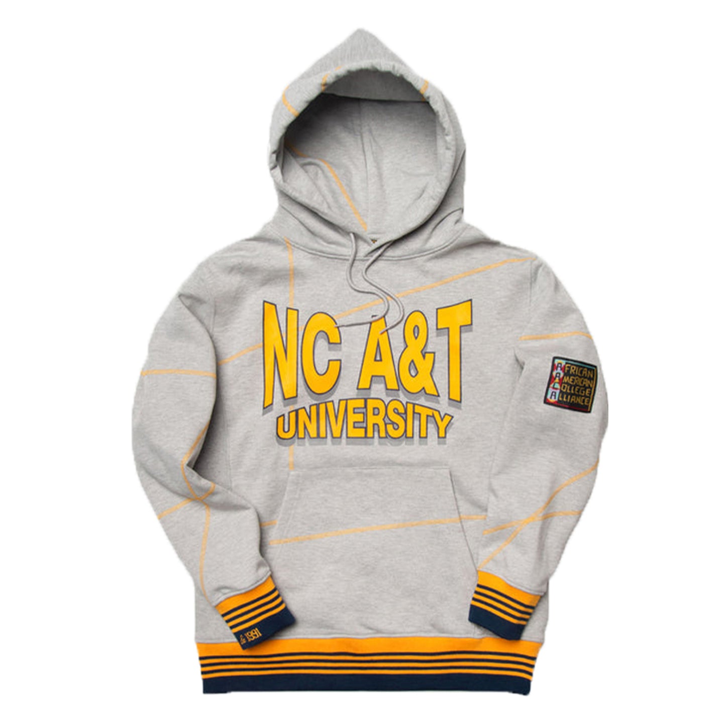 North Carolina A&T University 93  Frankenstein Hoodie MDH Grey/Gold