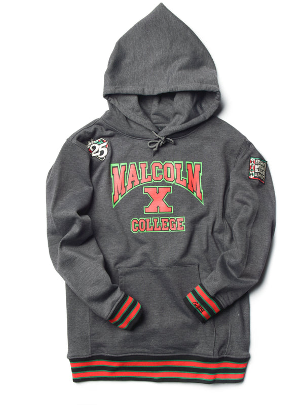 FTP Malcolm X College Classic 91 Hoodie Charcoal Grey