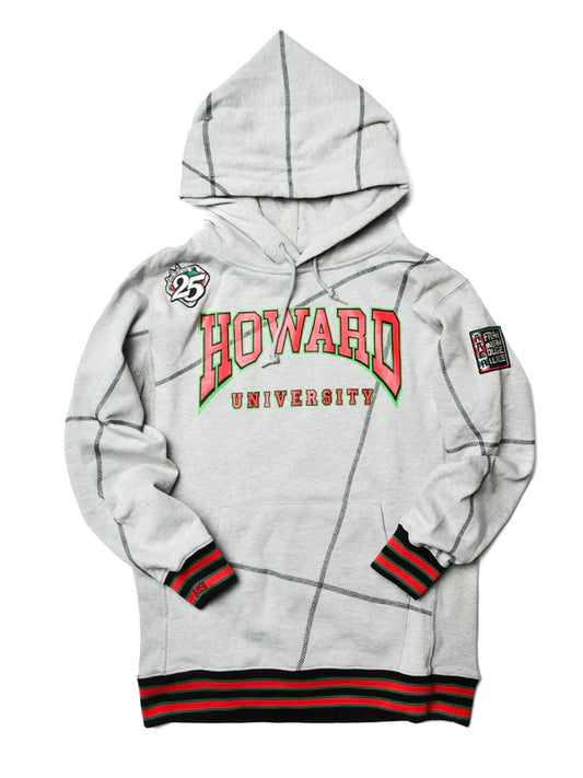 FTP Howard University 92 Frankenstein Stitched Hoodie MDH.Grey / Black
