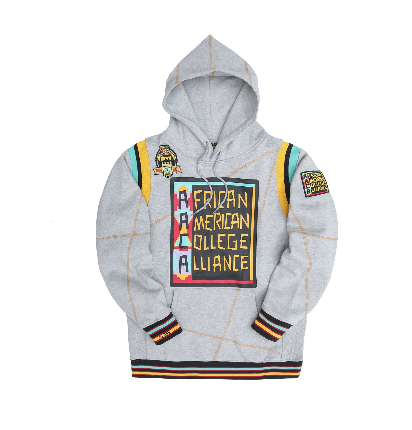 30th Anniversary AACA Frankenstein Stitched Hoodie Grey/Gold