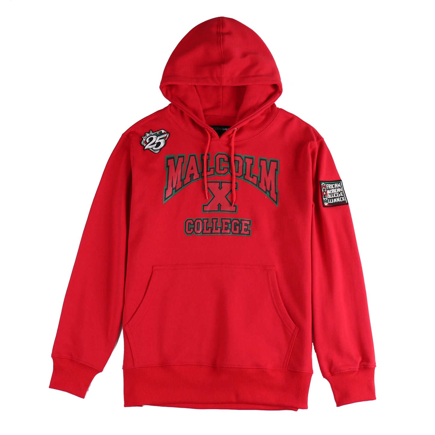 AACA Malcolm College Hoodie | Red | Ultra-Soft Fleece Pullover, Slim Fit
