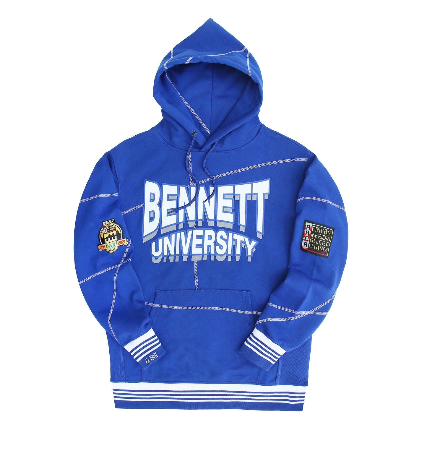 Bennett University 93 Frankenstein Hoodie Royal Blue/White - AACA 30th Anniversary Special Edition