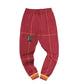 AACA Fresh 93 Frankenstein Jogger RED/GOLD Tuskegee University Frankenstein Sweatpants white background product image