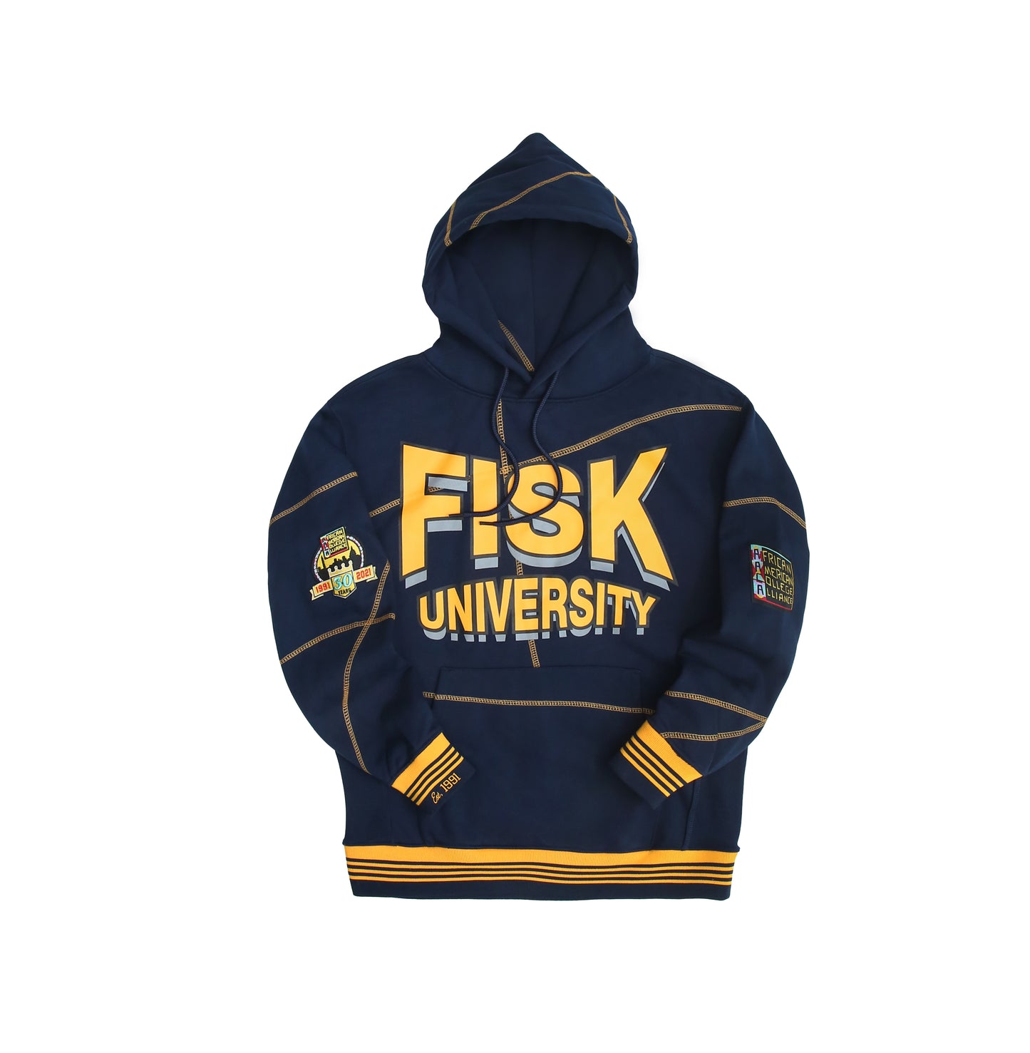 FISK 93 Frankenstein Hoodie Navy/Gold - AACA 30th Anniversary Special Edition