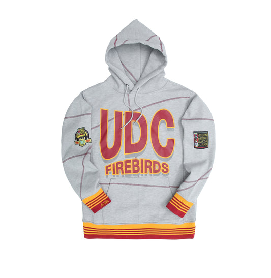 UDC Firebirds 93 Frankenstein Hoodie MDH Grey/Red/Gold - AACA 30th Anniversary Special Edition