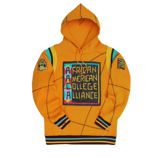 30th Anniversary AACA Frankenstein Stitched Hoodie Gold/Black-African American College Alliance