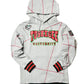 FTP Tuskegee University 92 Frankenstein Stitched Hoodie MDH.Grey / Red Frankenstein Hoodie white background product image