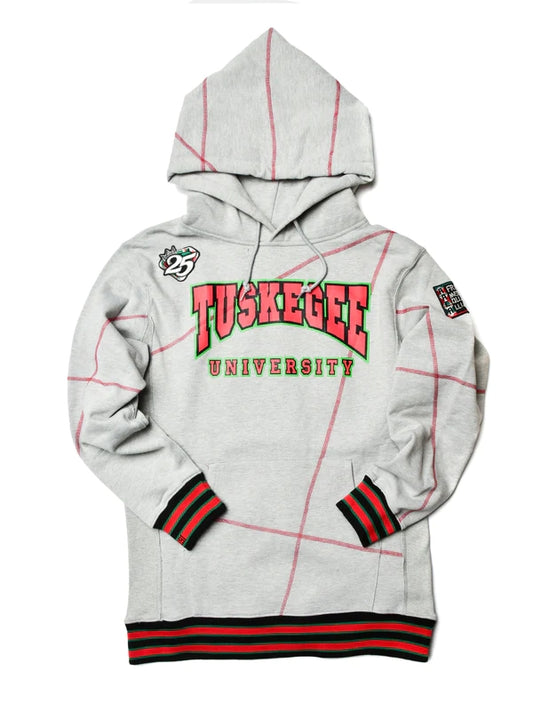 FTP Tuskegee University 92 Frankenstein Stitched Hoodie MDH.Grey / Red