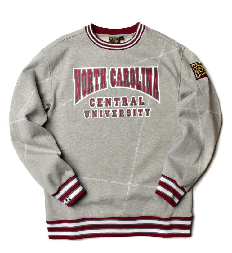 North Carolina Central University Original '92 "Frankenstein" Crewneck Mdh Grey/White