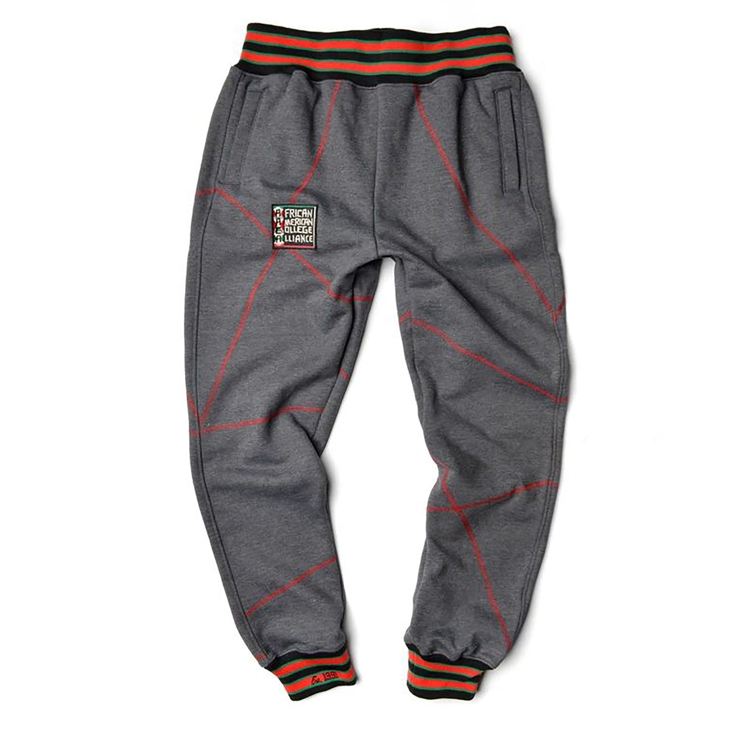 FTP Original 92 Frankenstein Stitched Sweatpants Charcoal Grey/Red