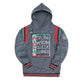 30th Anniversary FTP AACA Frankenstein Stitched Hoodie Charcoal / Black Frankenstein Hoodie white background product image