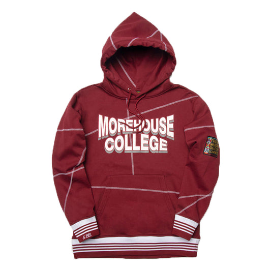 Morehouse College 93 Frankenstein Hoodie Maroon/White