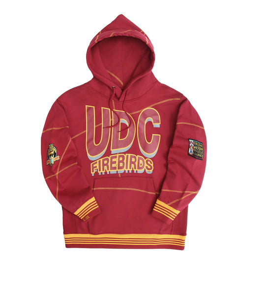 UDC FireBirds 93 Frankenstein Hoodie Red/Gold - AACA 30th Anniversary Special Edition