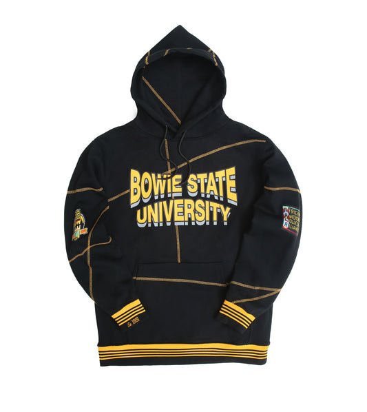 Bowie State University 93 Frankenstein Hoodie Black/Gold - AACA 30th Anniversary Special Edition