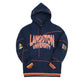Langston 93 Frankenstein Hoodie Navy/Orange Frankenstein Hoodie white background product image