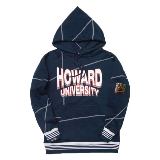 Howard University 93 Frankenstein Hoodie Navy/White