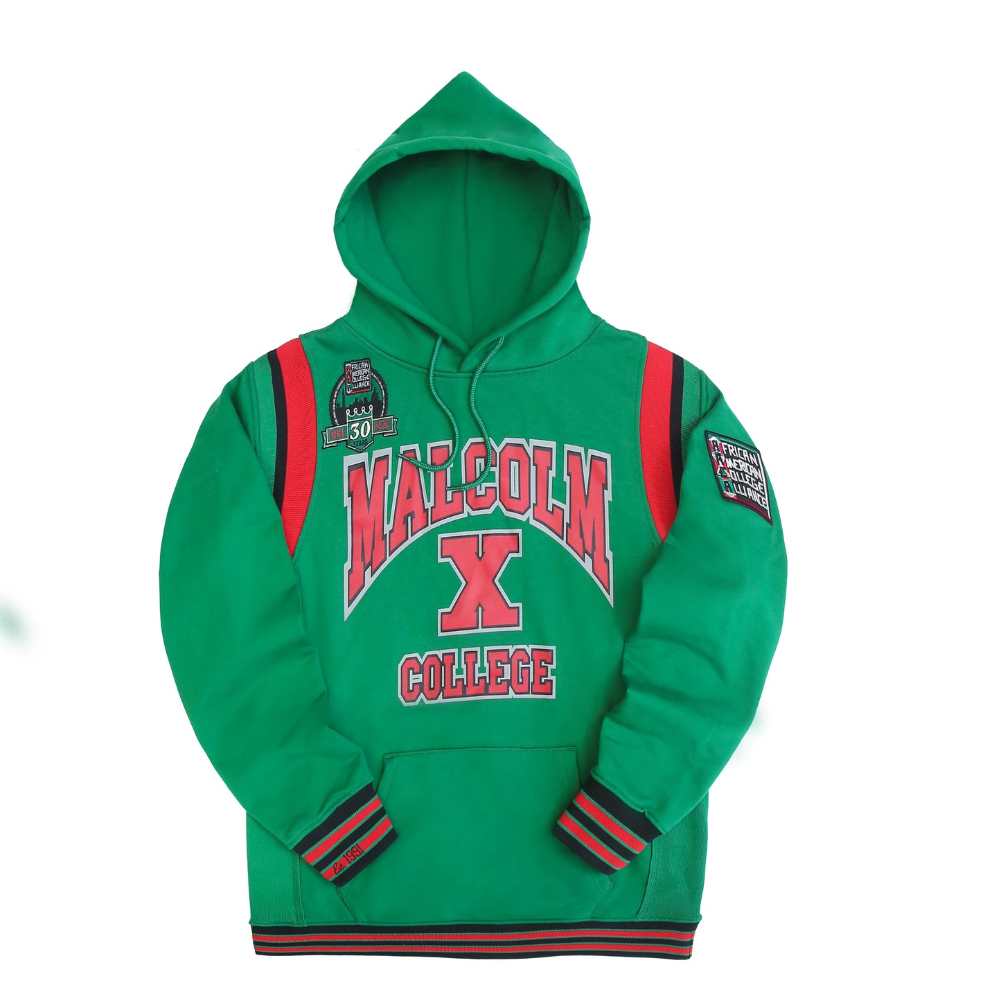 30th Anniversary FTP Malcolm X College Hoodie Kelly Green