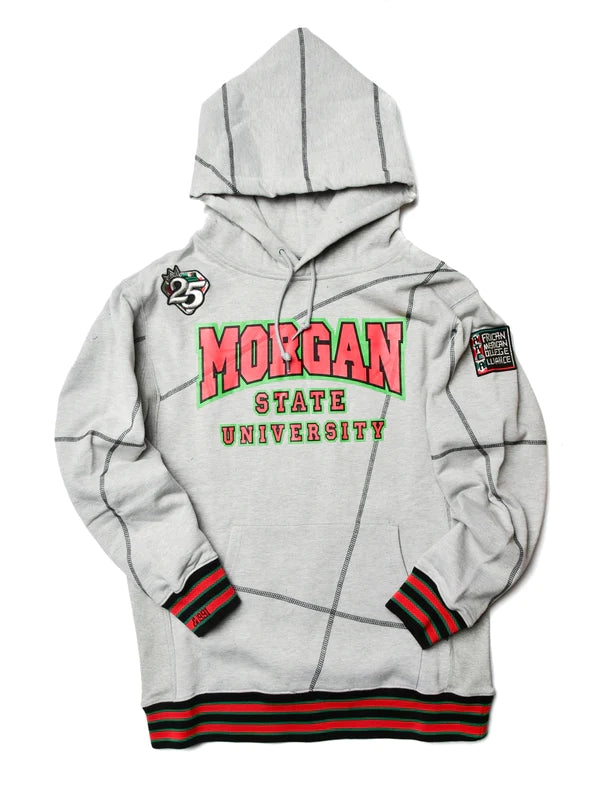 FTP Morgan State University 92 Frankenstein Stitched Hoodie MDH.Grey / Black