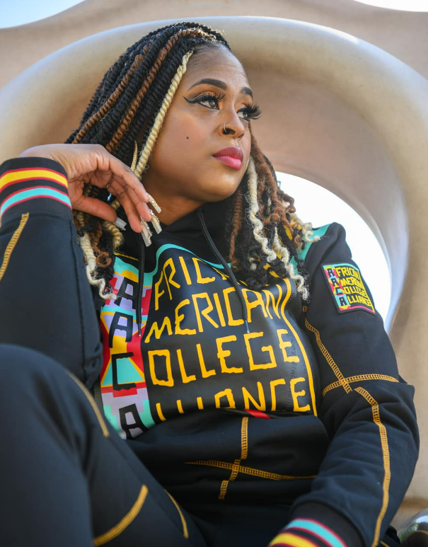 30th Anniversary AACA Frankenstein Stitched Hoodie Black/Gold-African American College Alliance