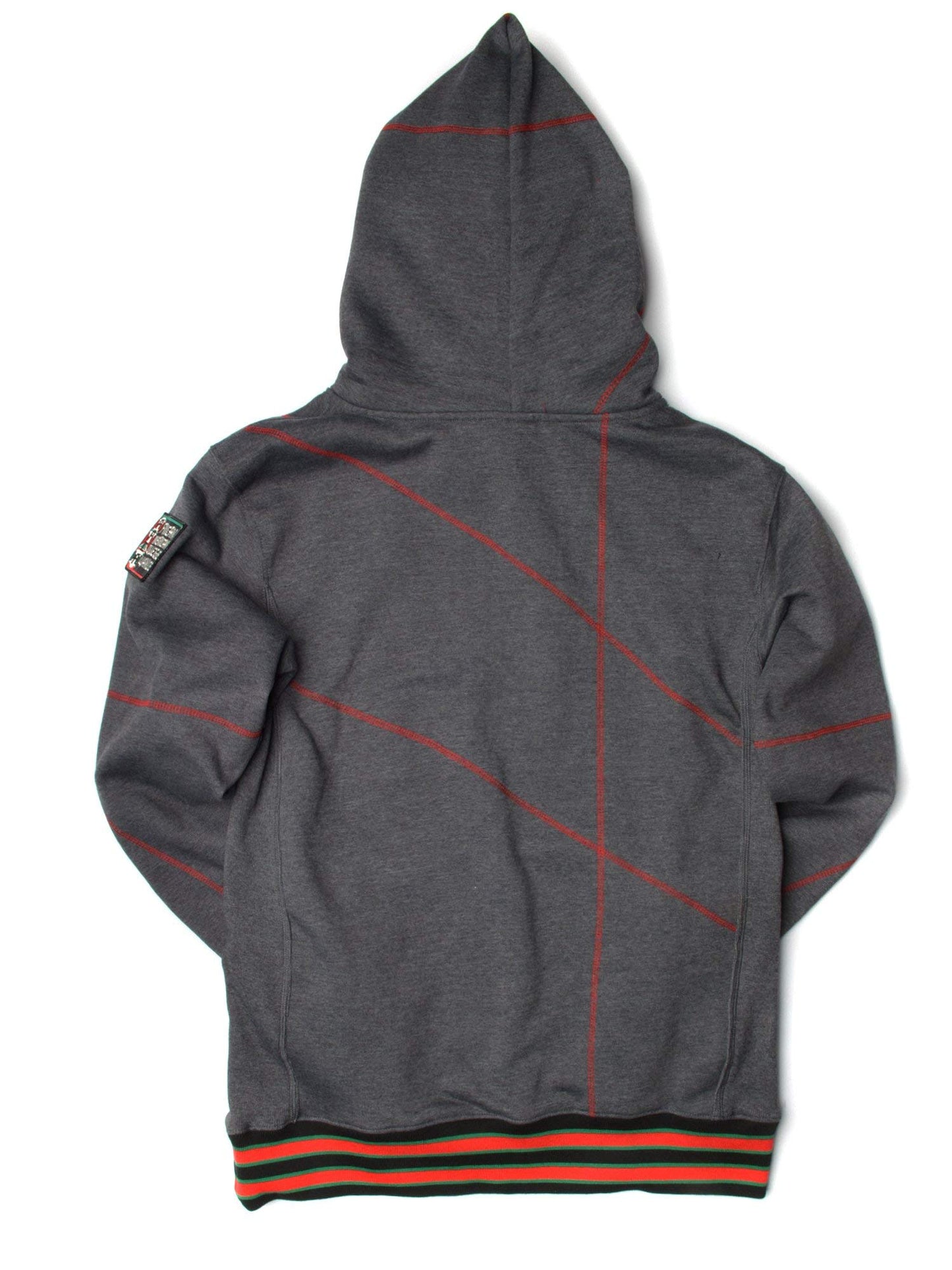 FTP Central State University 92 Frankenstein Stitched Hoodie Charcoal Grey/Red