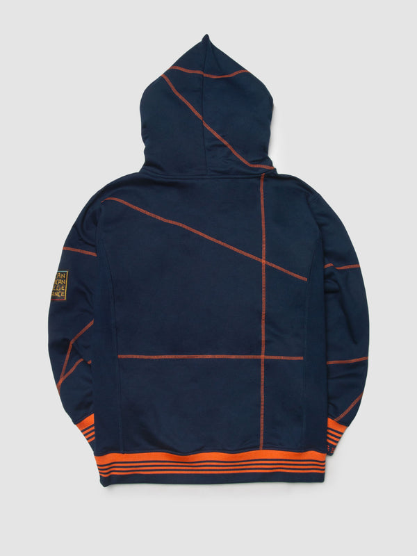 Morgan State 93 Frankenstein Hoodie Navy/Orange