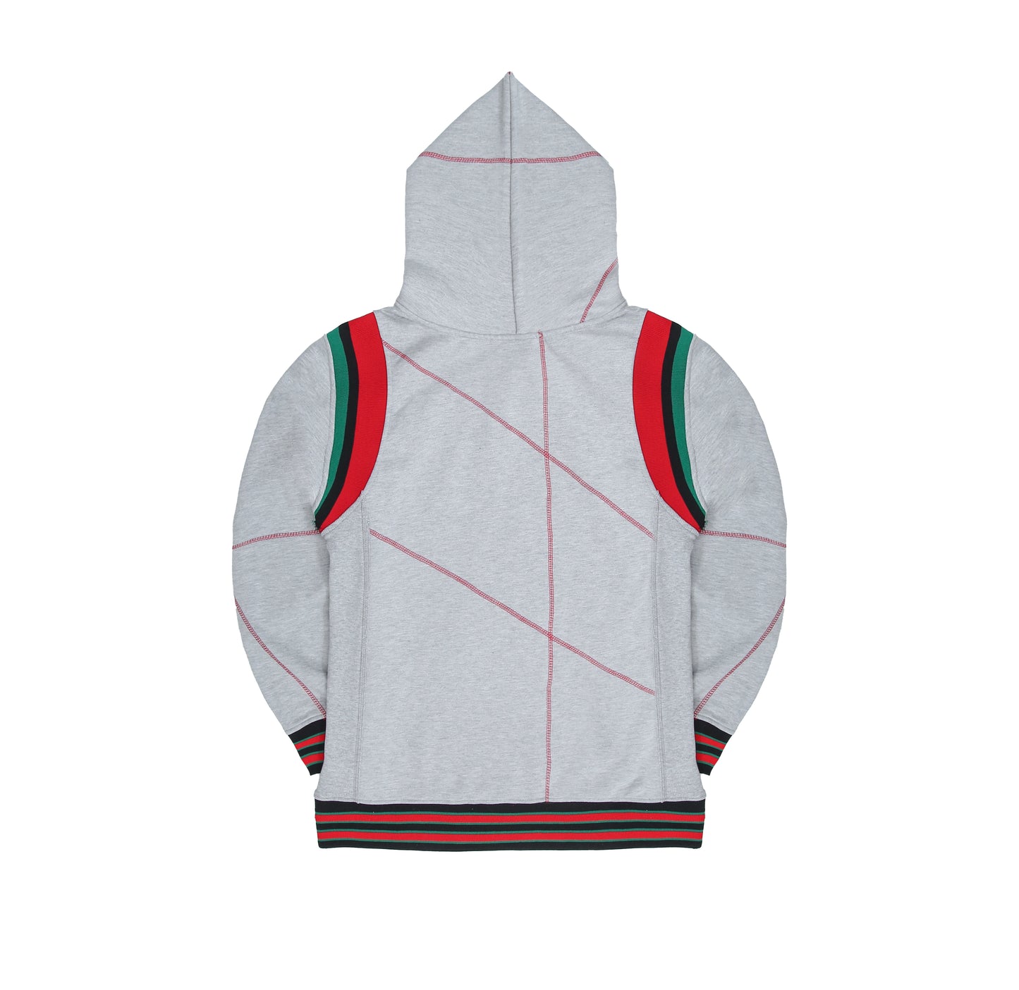 30th Anniversary FTP Malcolm X  Frankenstein Stitched Hoodie MDH.Grey / Red