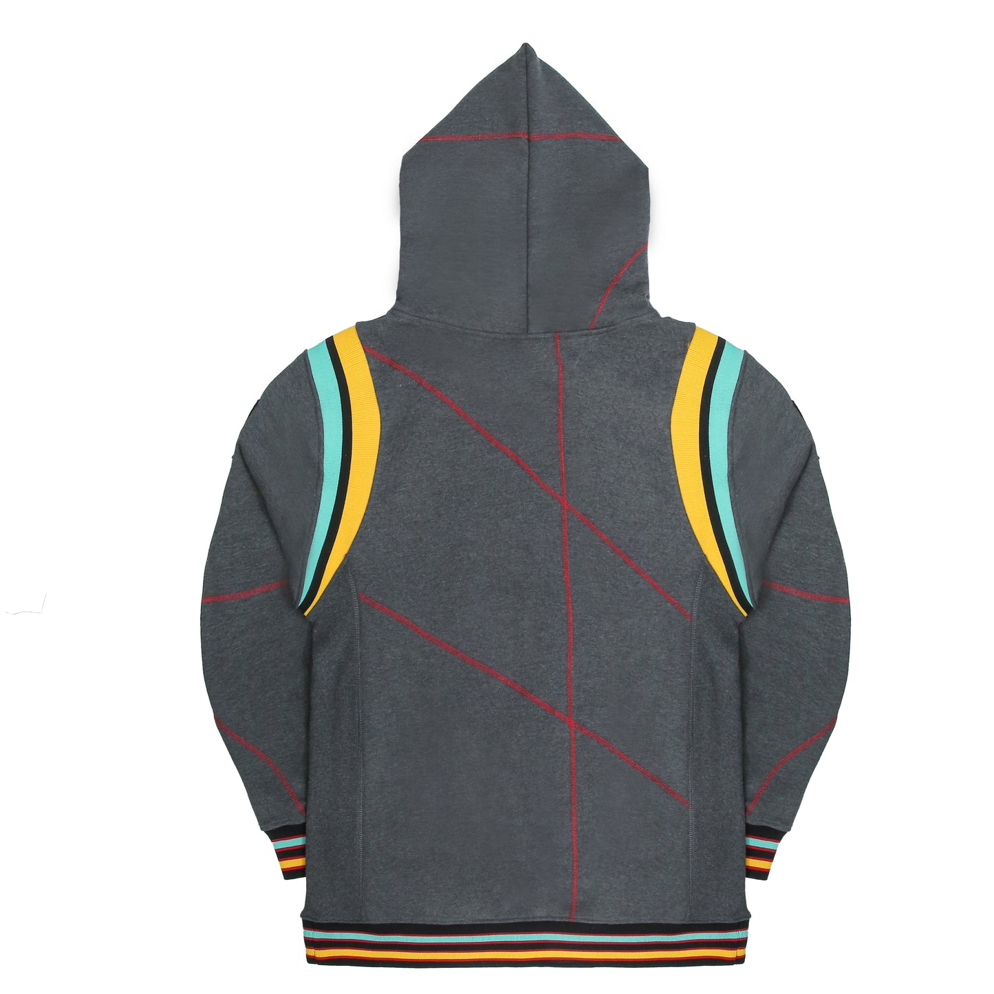 30th Anniversary AACA Frankenstein Stitched Hoodie Charcoal/Red-African American College Alliance