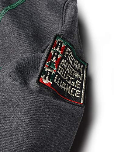 FTP Norfolk State University Original 92 Frankenstein Stitched Hoodie Charcoal Grey / Kelly Green