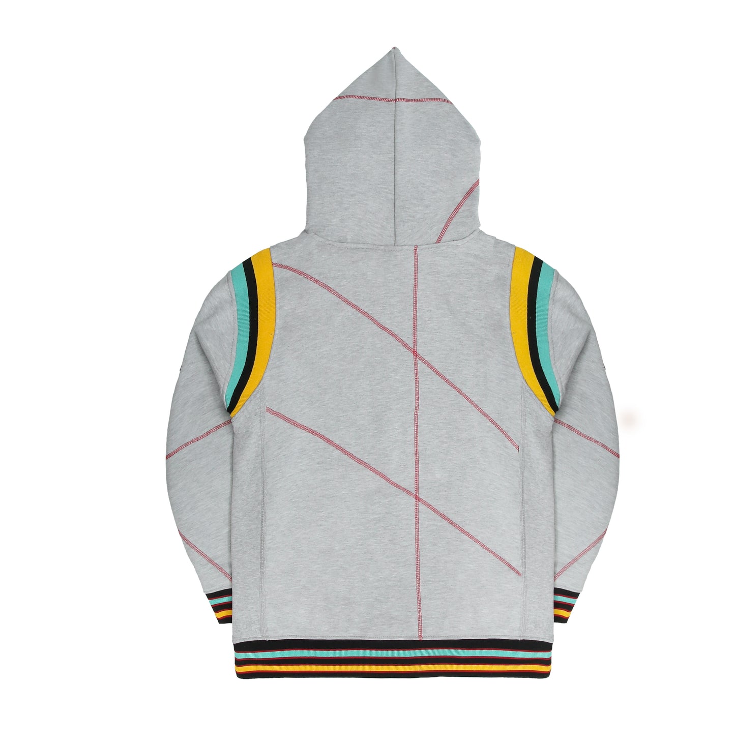 30th Anniversary AACA Frankenstein Stitched Hoodie MDH Grey/Red-African American College Alliance