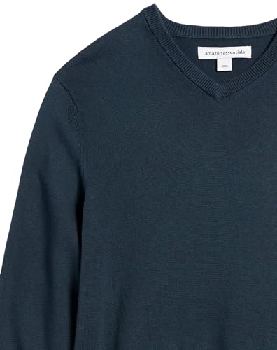 Amazon Essentials Men's V-Neck Pullover Sweater (Available in Big & Tall), Navy, XX-Large Big
