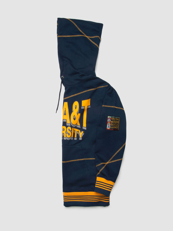 North Carolina A&T University 93 Frankenstein Hoodie Navy/Gold