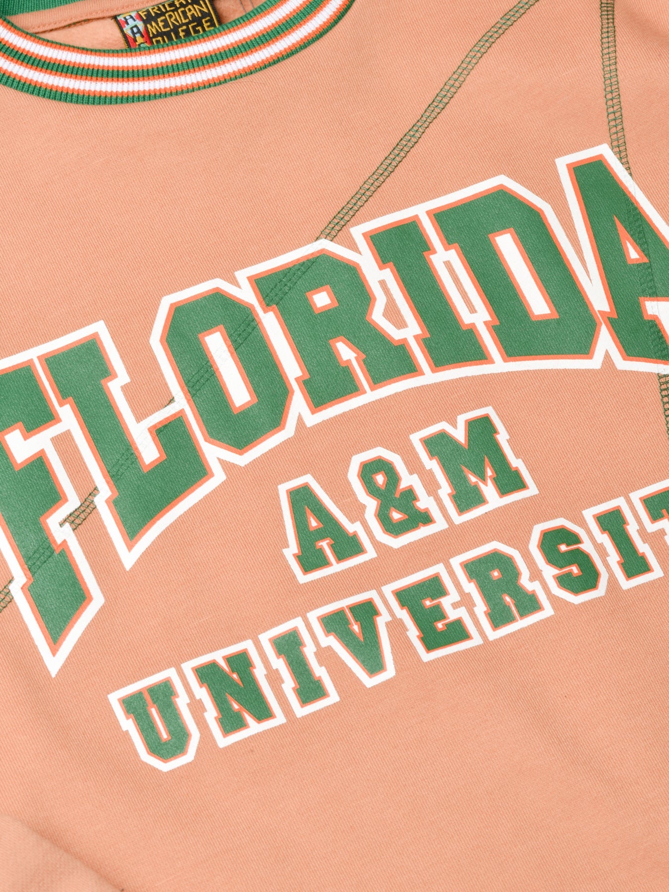Florida A&M University Original '92 "Frankenstein" Crewneck Butter Rum / Kelly Green