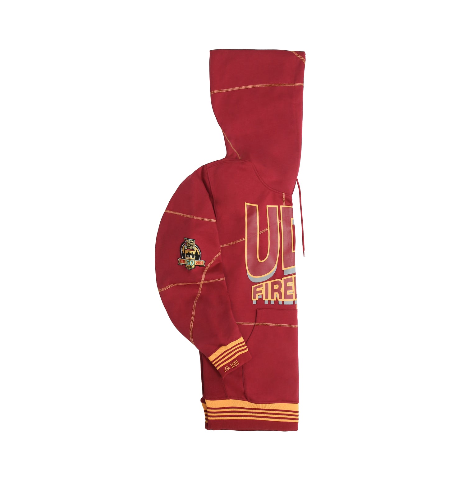 UDC FireBirds 93 Frankenstein Hoodie Red/Gold - AACA 30th Anniversary Special Edition