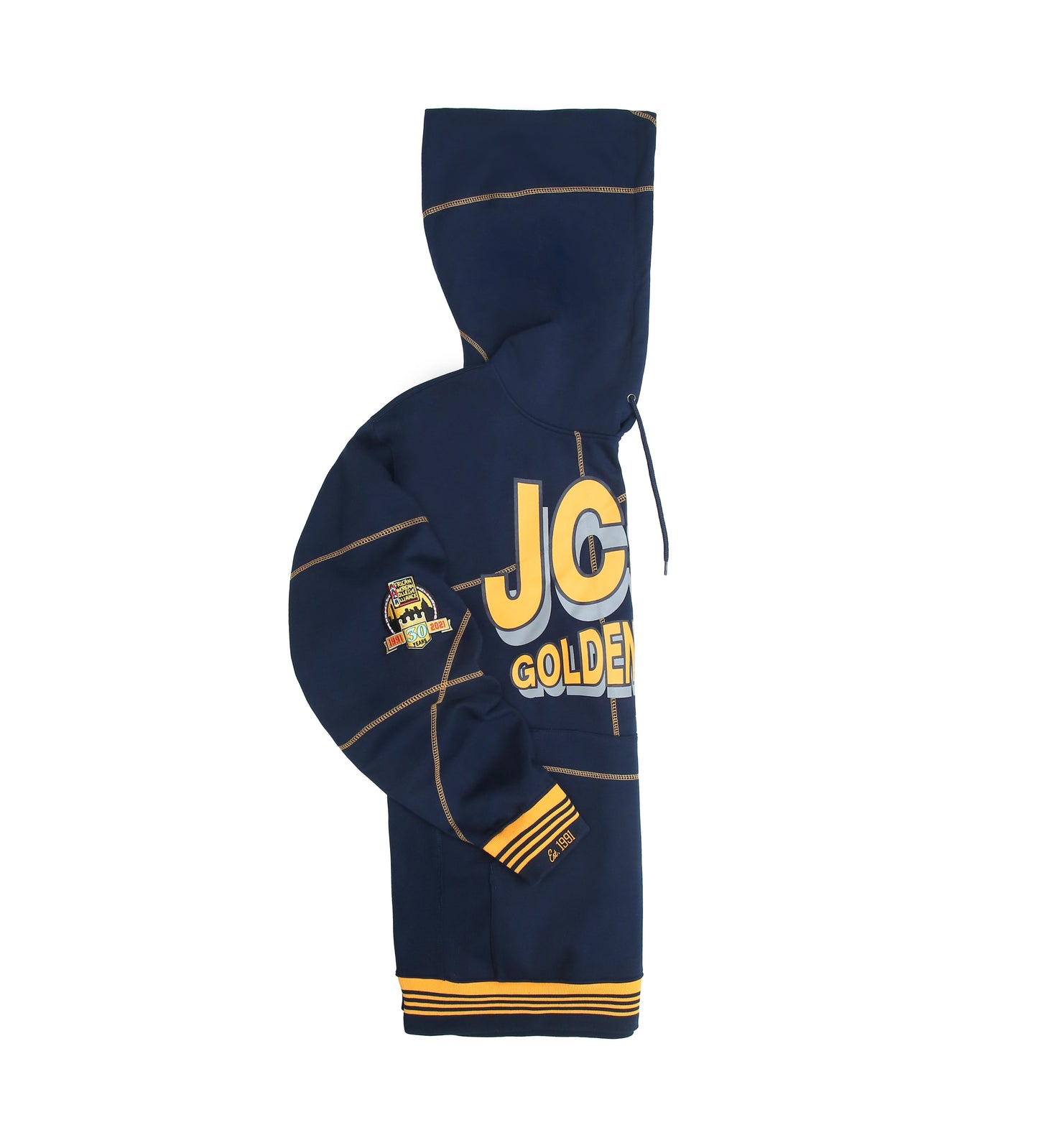 JSCU Golden Bulls 93 Frankenstein Hoodie Navy/Gold - AACA 30th Anniversary Special Edition