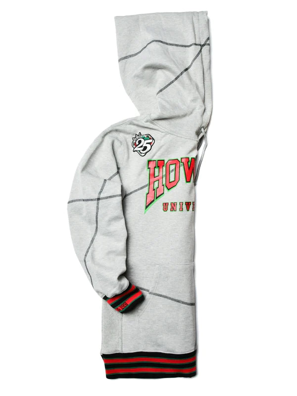 FTP Howard University 92 Frankenstein Stitched Hoodie MDH.Grey / Black