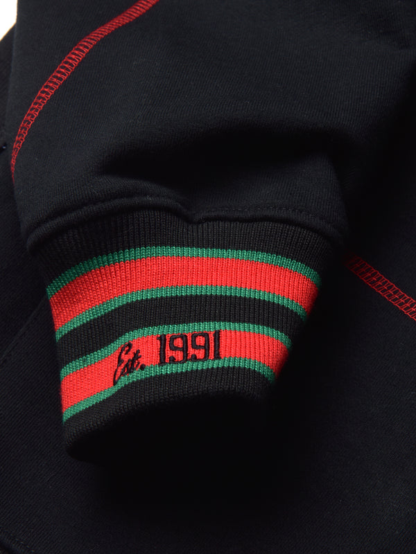 FTP Malcolm X College Frankenstein 92 Stitch Hoodie Black/ Red