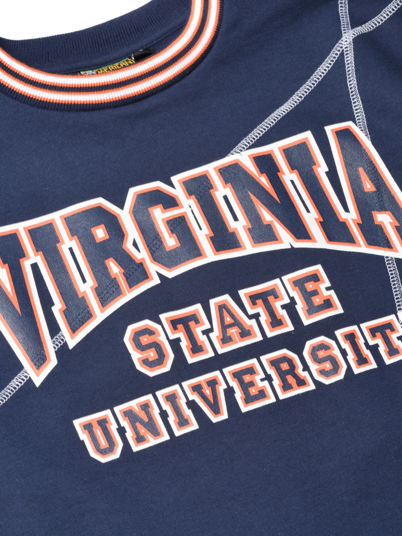Virginia State University Original '92 "Frankenstein" Crewneck Navy/White