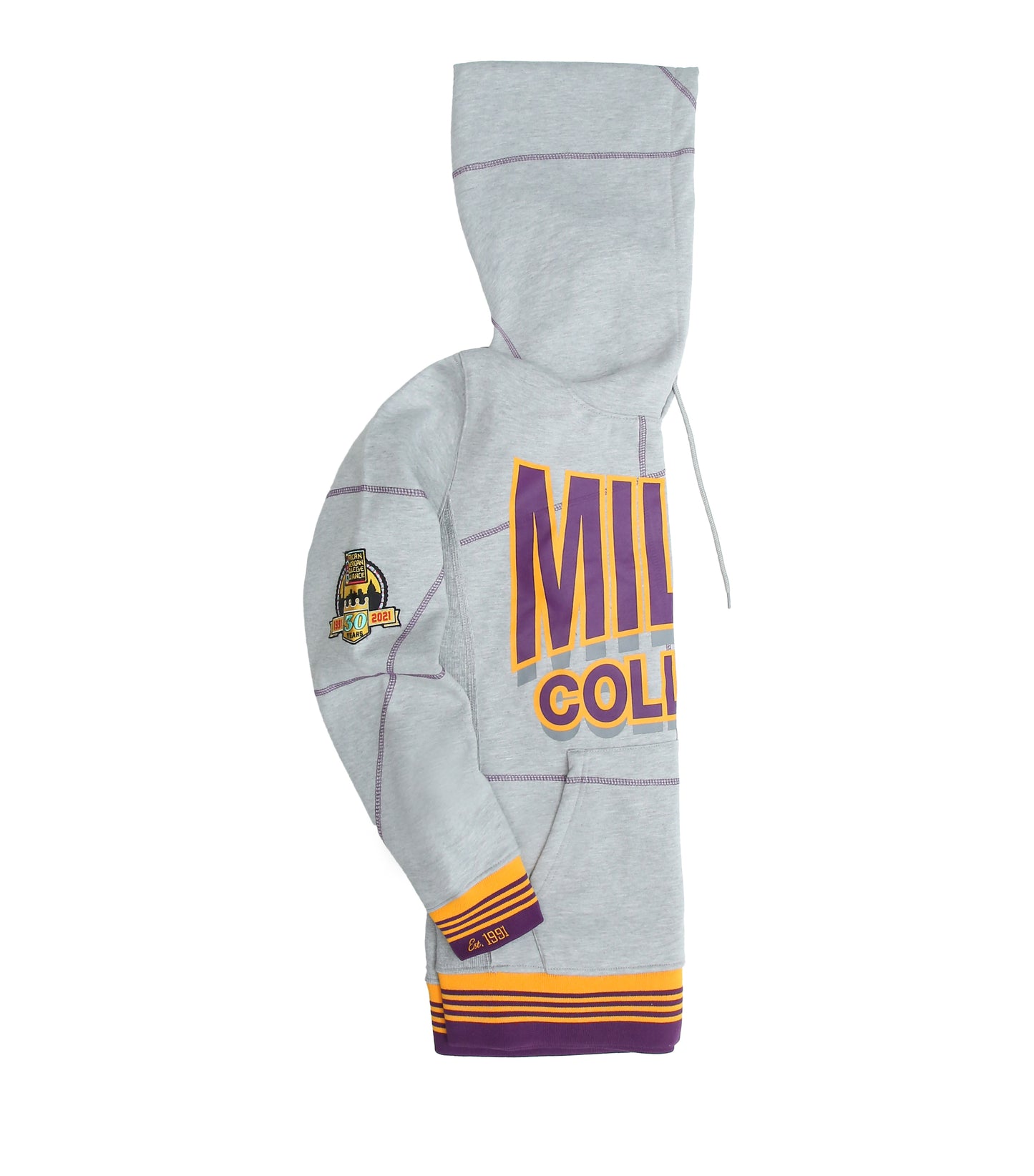 Miles University 93 Frankenstein Hoodie MDH Grey/Purple/Gold - AACA 30th Anniversary Special Edition