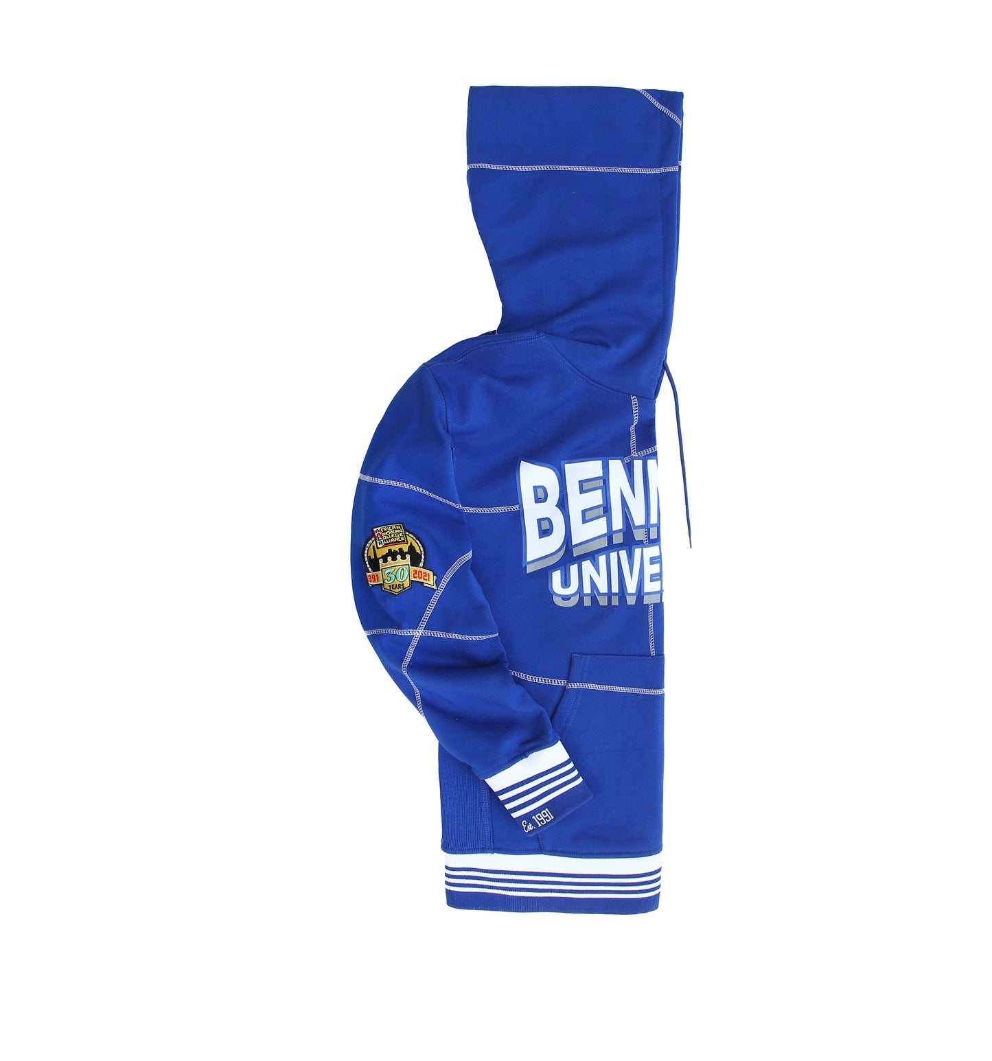 Bennett University 93 Frankenstein Hoodie Royal Blue/White - AACA 30th Anniversary Special Edition