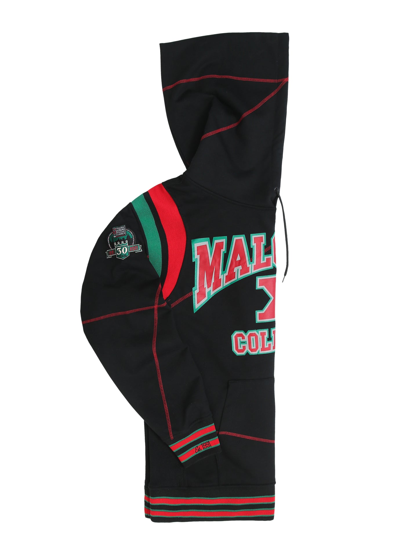 30th Anniversary FTP Malcolm X  Frankenstein Stitched Hoodie Black/Red