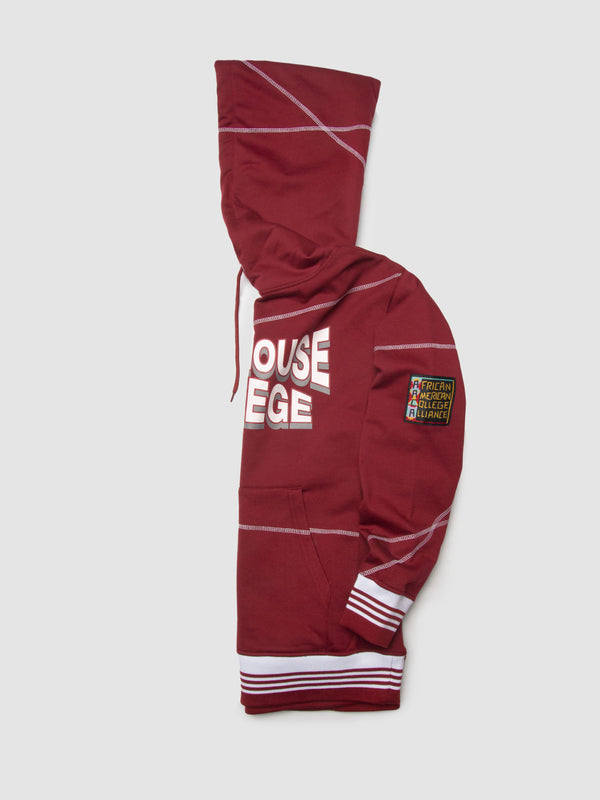 Morehouse College 93 Frankenstein Hoodie Maroon/White