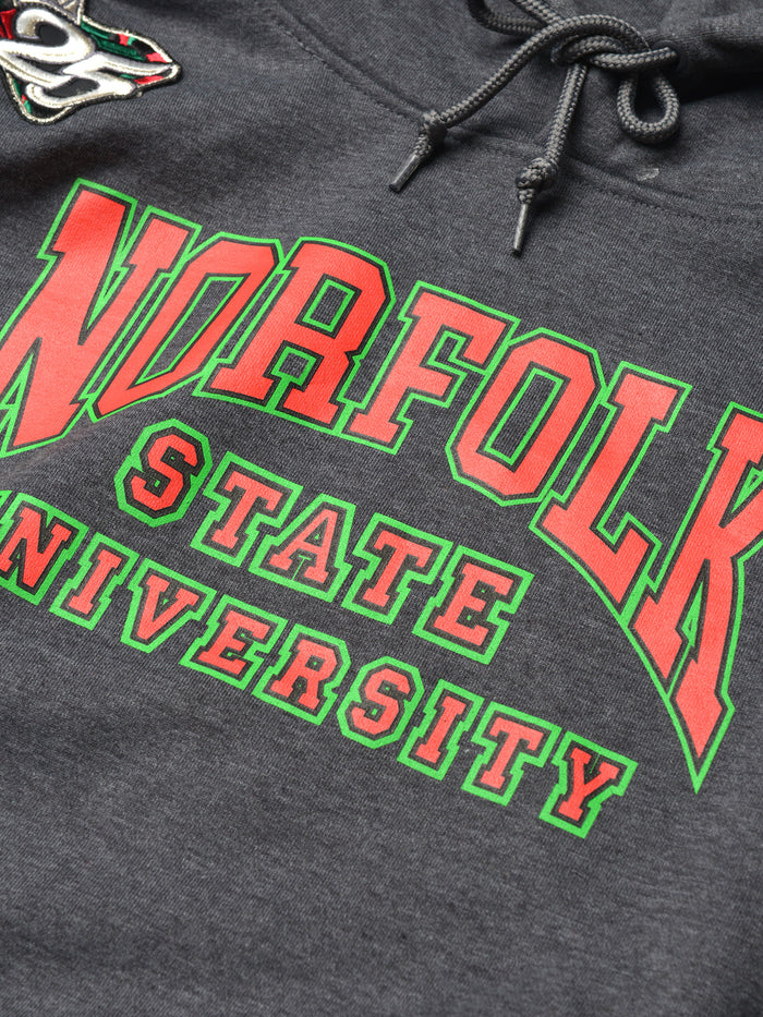 FTP Norfolk State University Classic 91 Hoodie Charcoal Grey / Kelly Green