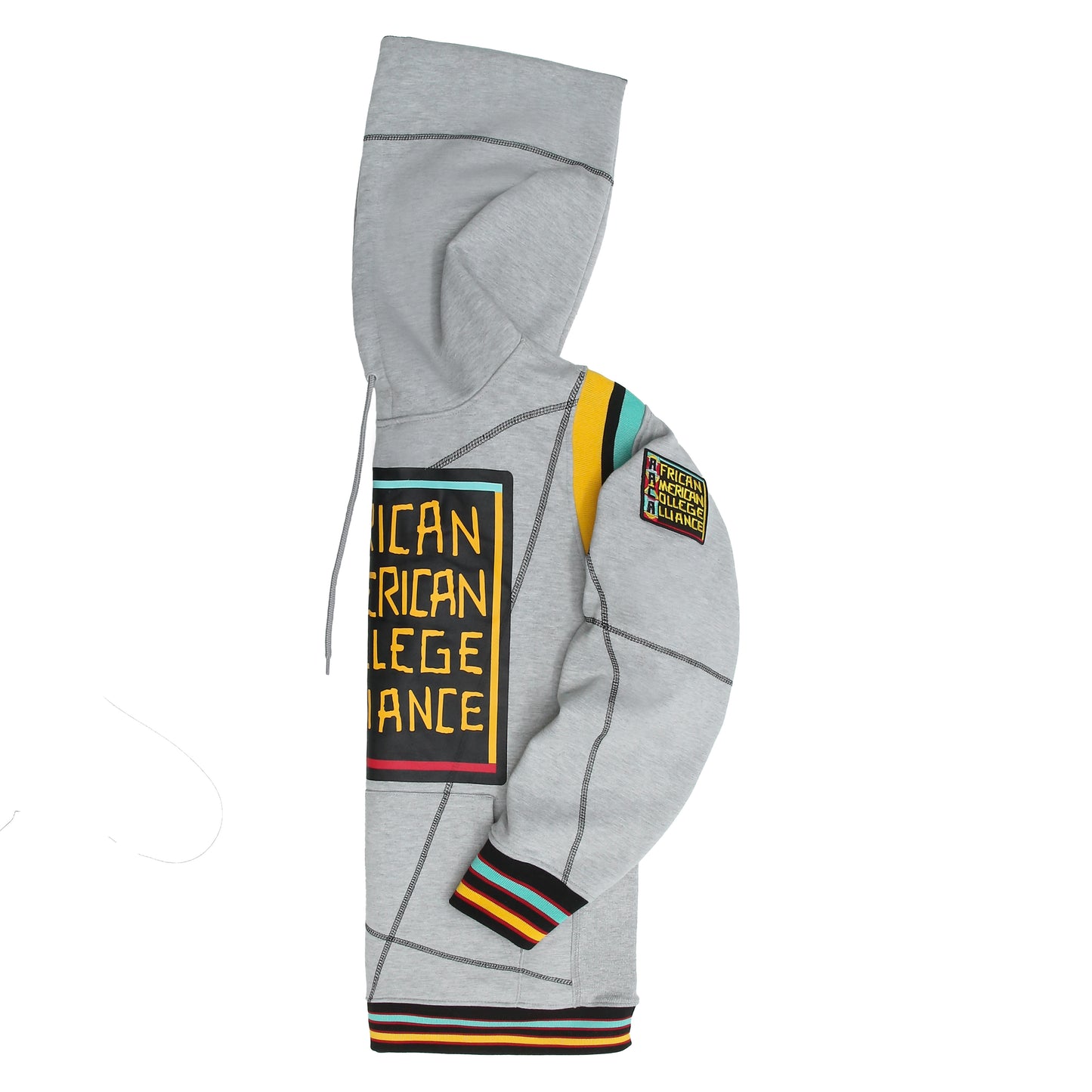 30th Anniversary AACA Frankenstein Stitched Hoodie MDH Grey/Black-African American College Alliance